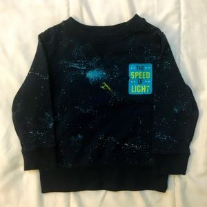 Cat & Jack Boys 18 months space sweatshirt